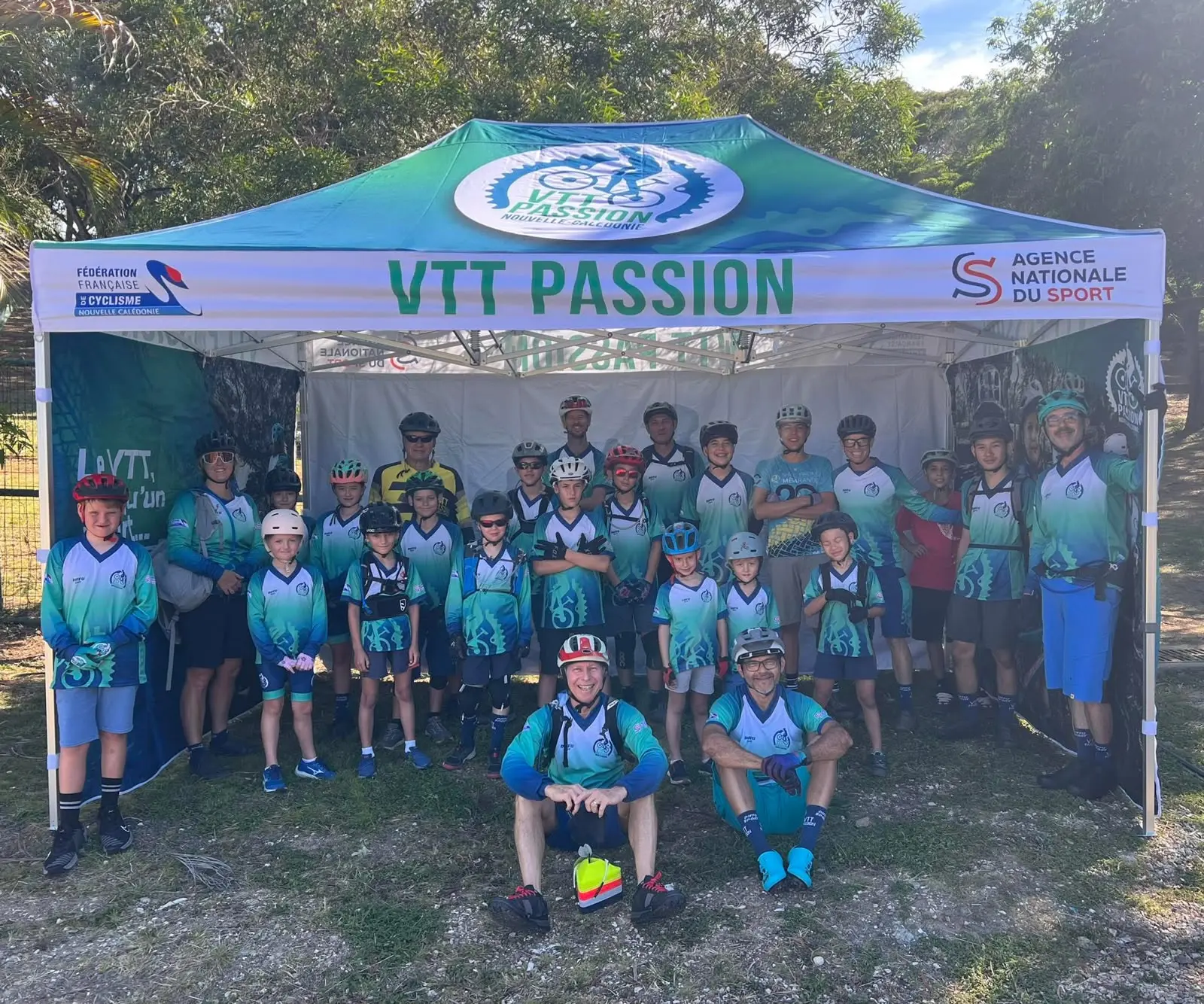 Jeunes de l'école de vélo VTT Passion à VTT