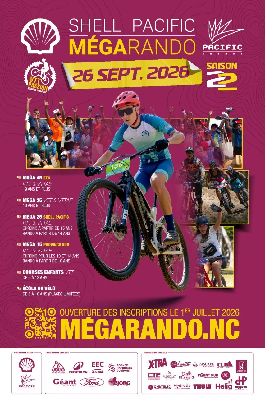 Affiche officielle Shell Pacific Mégarando Saison 2, 26 septembre 2026